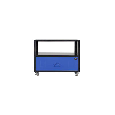 Movable Cupboard Steel TV Stand Metal Home Storage Furniture With Drawer