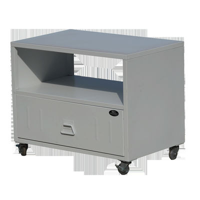 Movable Cupboard Steel TV Stand Metal Home Storage Furniture With Drawer