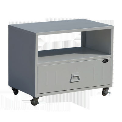 Movable Cupboard Steel TV Stand Metal Home Storage Furniture With Drawer