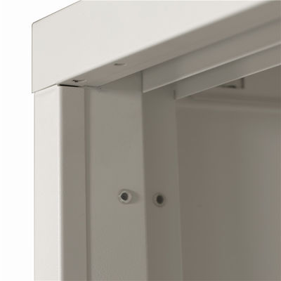 Movable White Book Display Wall Shelf Storage Cabinet Living Room