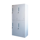 Narrow Side Staff Room Lockers Colorful Clothes Locker With Metal Rods