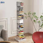 Double Stable Metal Storage Rack Invisible Simple Steel Bookcase