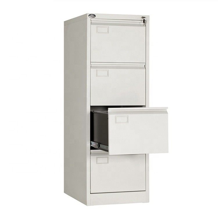 Cylinder Lock Metal Clothes Storage 4 Drawer Filing Cabinet